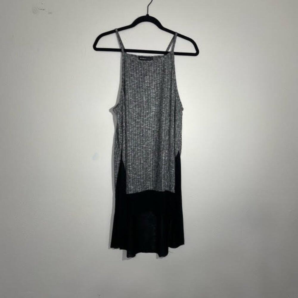 Michelle by Comune Ribbed High Low Dress M NWT